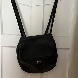 Black Women's Leather Backpack by Bally
